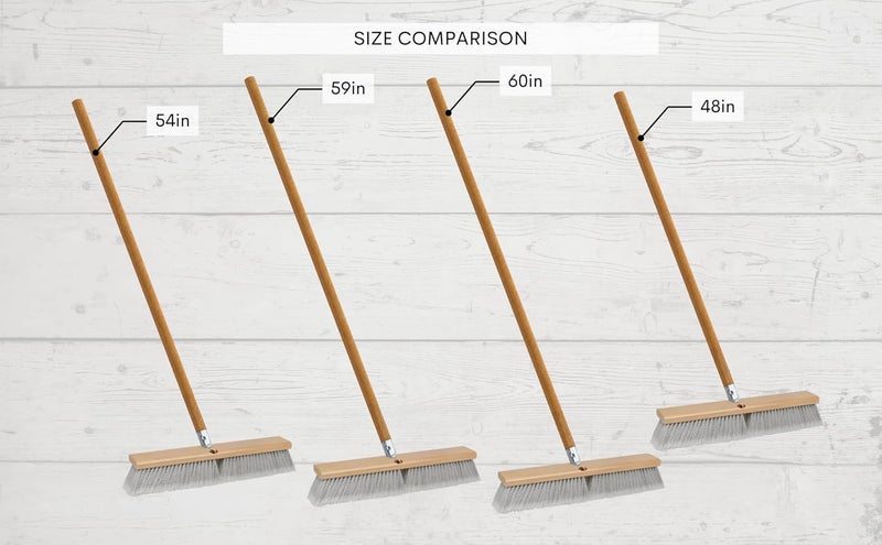 ILOT Heavy Duty Wooden Broom Handle – 59 Inch Wood Broom Stick Pole with Threaded End – Replacement Handle for Brooms, Rakes, Push Brooms & Broomball Sticks (Pack of 2) - Image 2